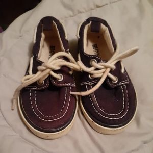 Little boys navy loafers